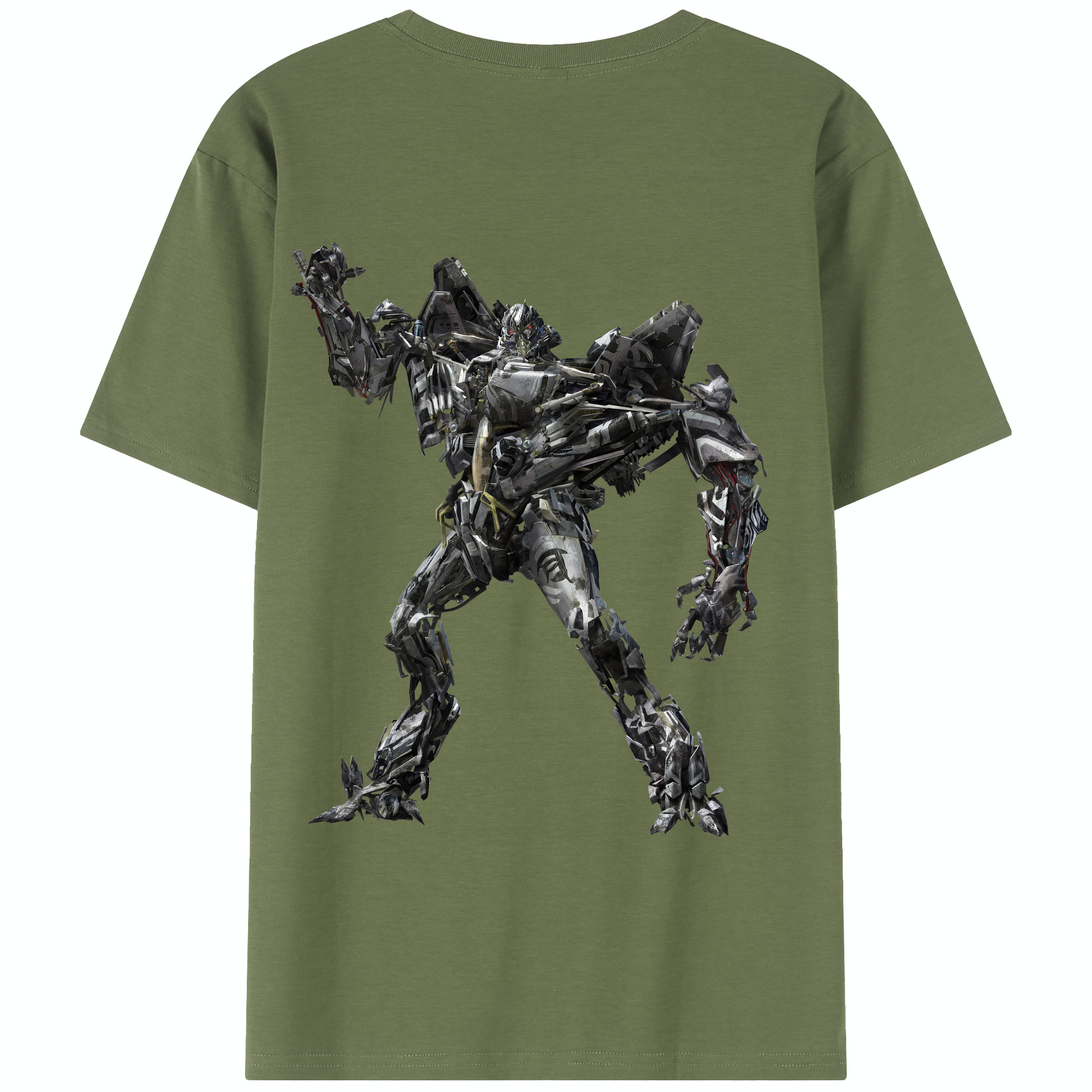 （画像用） Transformers トランスフォーマー 綿100％半袖Tシャツ（背面プリント）